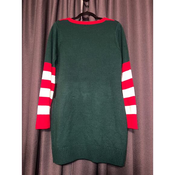 Ugly Christmas Sweater Dress Xmas Size Small - Picture 3 of 3